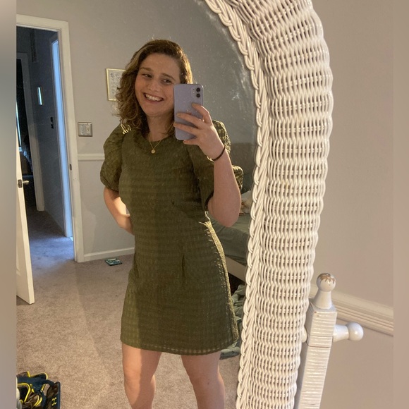 & other stories puff sleeve mini dress - Picture 5 of 5